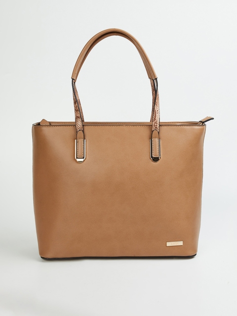 

CODE by Lifestyle Camel Brown Solid Handheld Bag