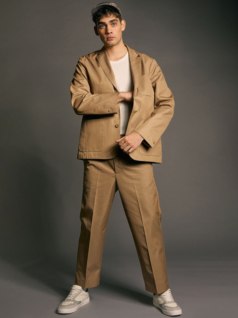 

H&M Men Beige Unconstructed Sustainable Jacket