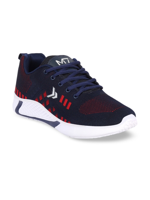 

M7 by Metronaut Men Navy Blue & Red Colourblocked Sneakers Casual Shoes