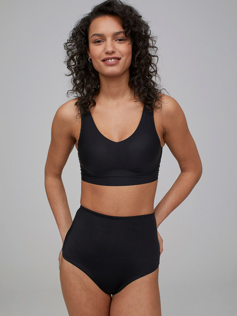 

H&M Womens Black Jersey Brazilian briefs