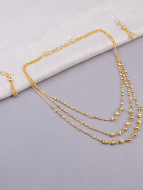 

Alankruthi Gold-Plated Beaded Layered Handcrafted Jewellery Set