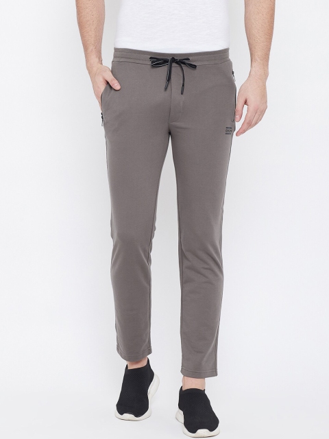 

Okane Men Grey Solid Track Pants