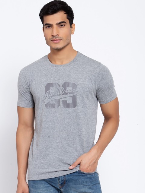 

Allen Cooper Men Grey Printed Round Neck T-shirt