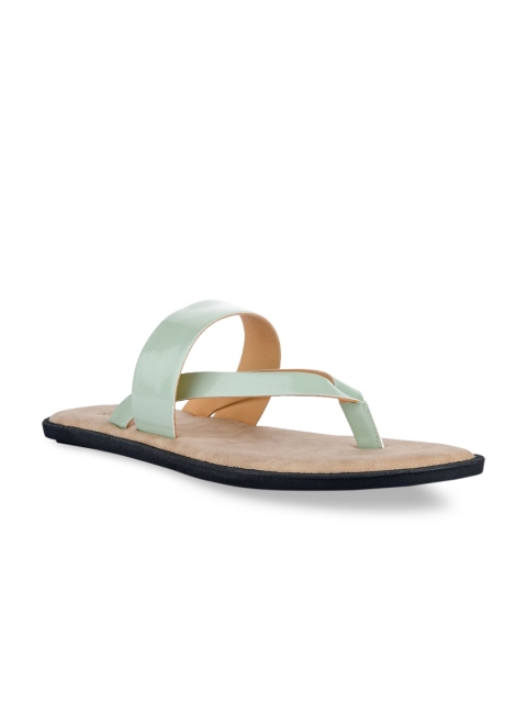 

SKO Men Green & Tan Comfort Sandals