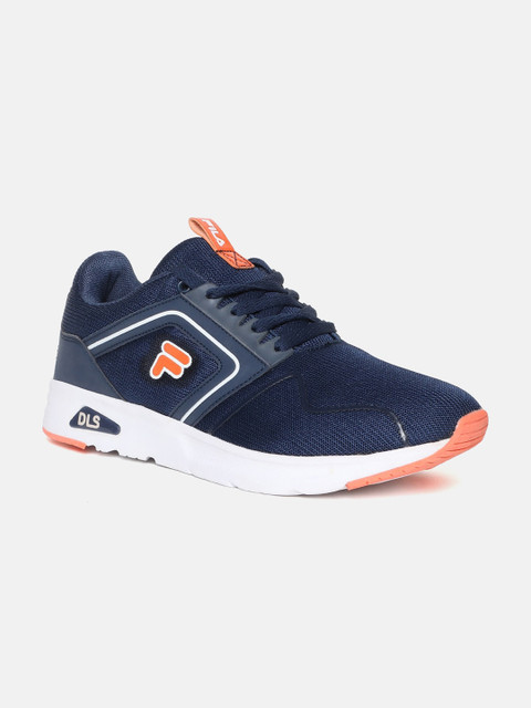 

FILA Men Navy Blue Woven Design Sneakers