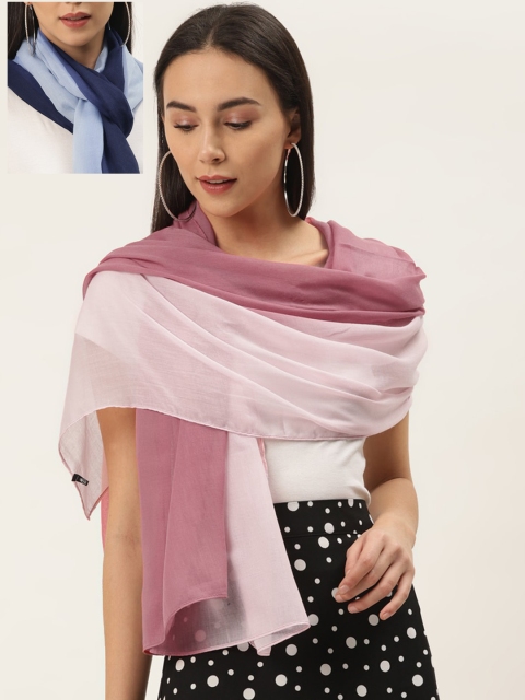

Trend Arrest Women Pack of 2 Multicoloured Colourblocked Scarf, Multi
