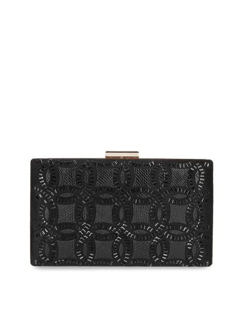 

Mochi Black Embellished Clutch