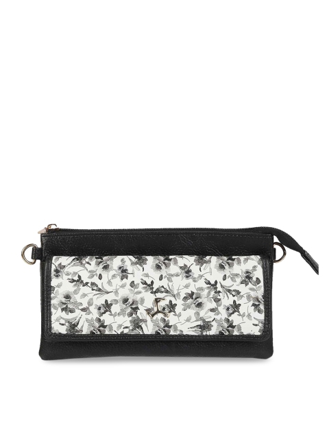 

Mochi Black & White Printed Clutch