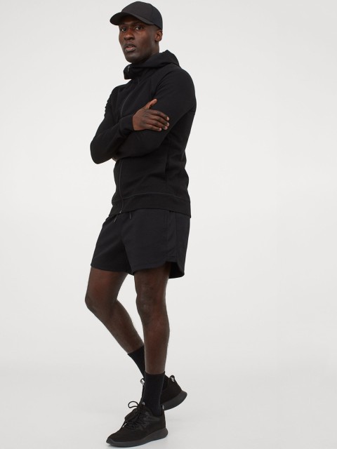 

H&M Mens Black Sports shorts