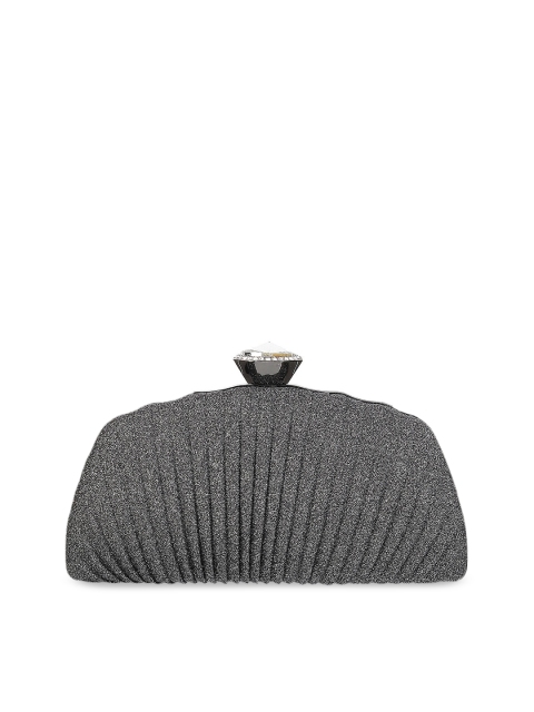 Mochi Black & White Embellished Purse Clutch