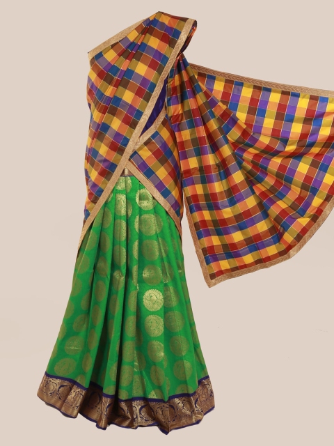 

Pothys Multicoloured Woven Design Silk Blend Saree, Multi