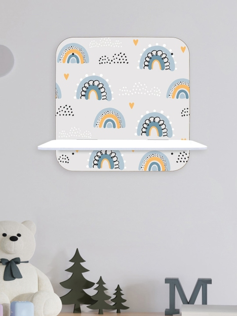 

RANDOM Off-White & Grey MDF Basic Wall Shelf