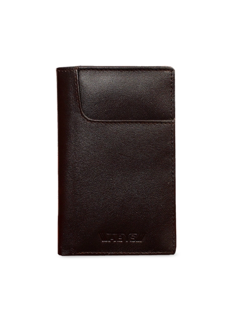 

ABYS Men Coffee Brown Solid Leather Wallet