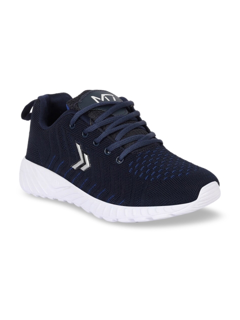 

M7 by Metronaut Men Navy Blue Woven Design Sneakers