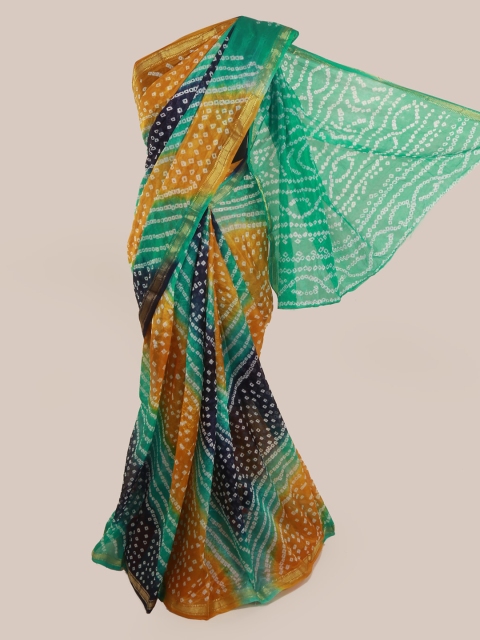 

Pothys Multicoloured Art Silk Printed Banarasi Saree, Multi