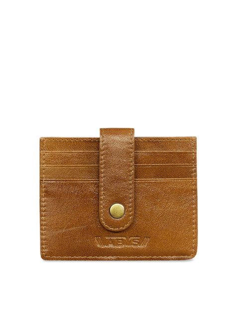 

ABYS Men Tan Brown Solid Card Holder