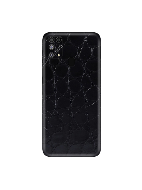 

Trendy Skins Black Crocodile Pattern Samsung Galaxy M31 Back Cover