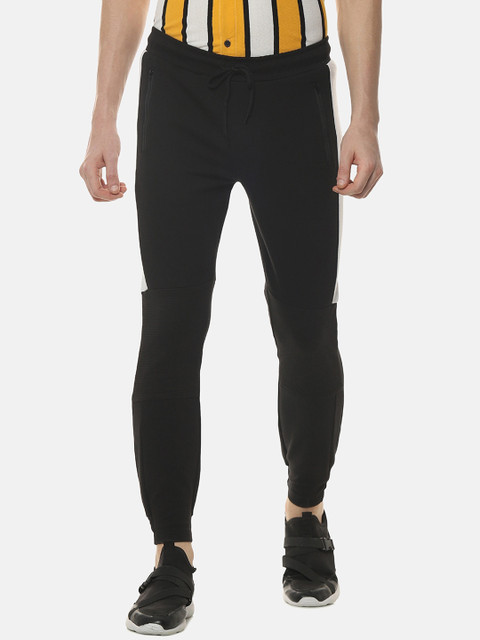 

Campus Sutra Men Black Solid Joggers
