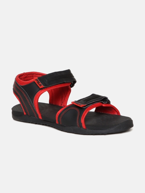 

FILA Men Black & Red FILLER Comfort Sandals