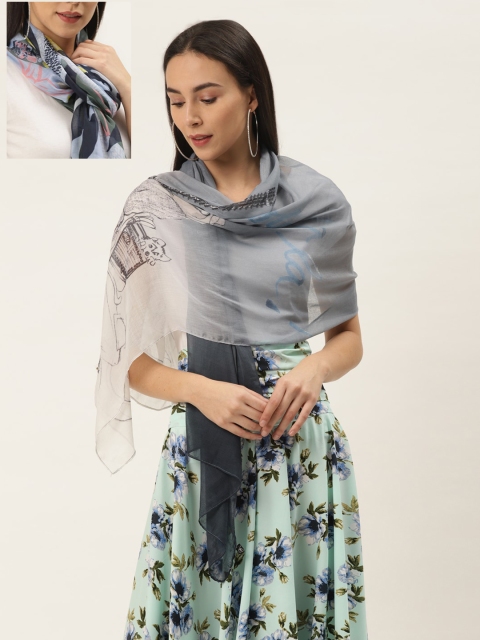 

Trend Arrest Women Pack Of 2 Lavender & Pink Printed Scarves