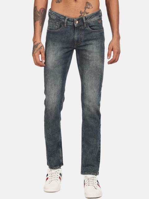 

Flying Machine Men Blue Slim Fit Low-Rise Clean Look Stretchable Jeans