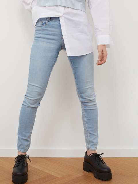 

H&M Women Blue Super Skinny Regular Jeans