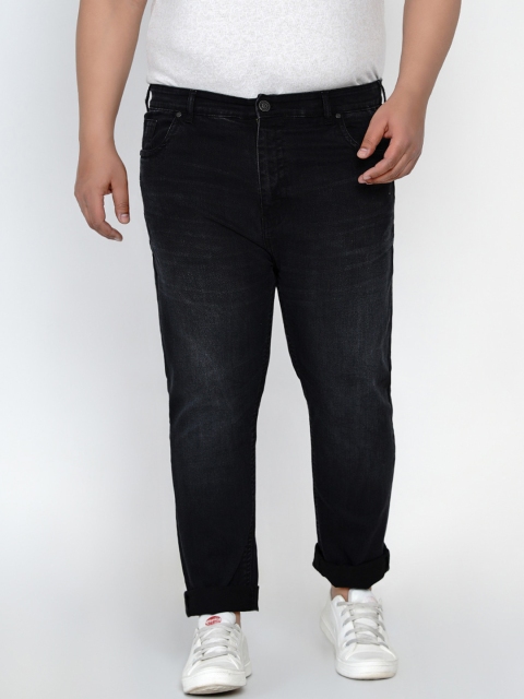 

John Pride Men Black Regular Fit Mid-Rise Clean Look Jeans
