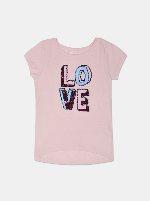 

The Childrens Place Pink Embellished Regular Top