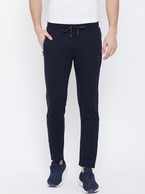 

Okane Men Navy Blue Solid Track Pants