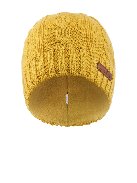 

WEDZE By Decathlon Unisex Yellow Cable Knit Beanie