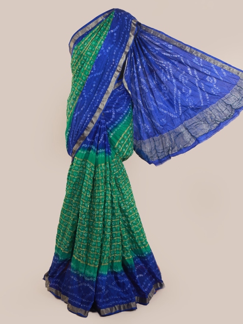 

Pothys Green & Blue Art Silk Printed Saree