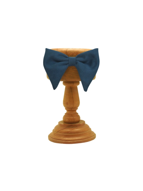 

The Tie Hub Blue Solid Bow Tie