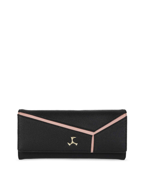 

Mochi Black Solid Solid Envelope Clutch
