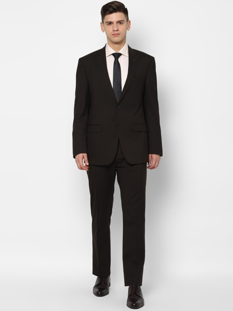 

Allen Solly Men Brown Solid Single-Breasted Two-Piece Formal Suit