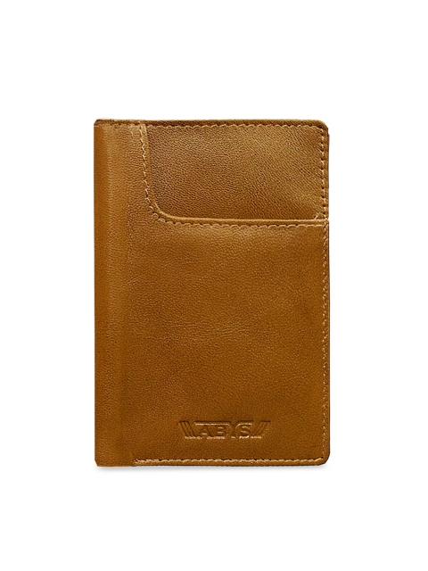 

ABYS Men Tan Solid Two Fold Wallet