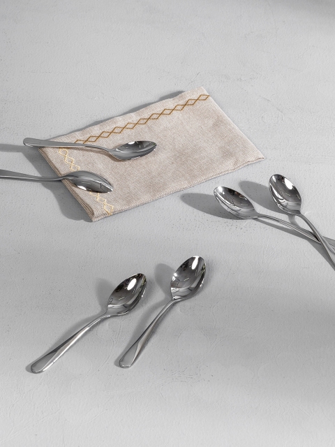 

Pure Home and Living Silver-Toned 6 Pcs Spoon Set