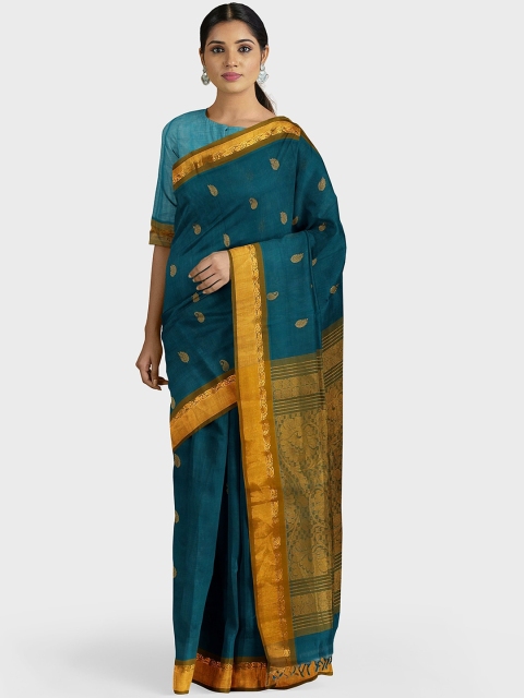 

APCO Green Woven Design Silk Cotton Saree