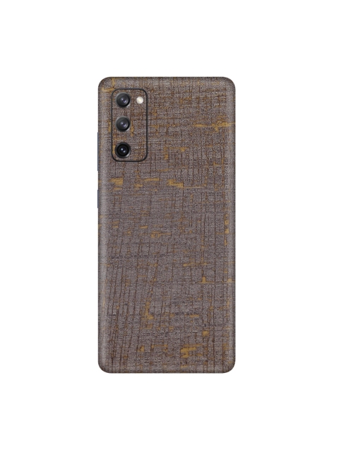 

Trendy Skins Brown & Gold-Toned Vintage Fabric Pattern Samsung Galaxy S20 FE Phone Skin