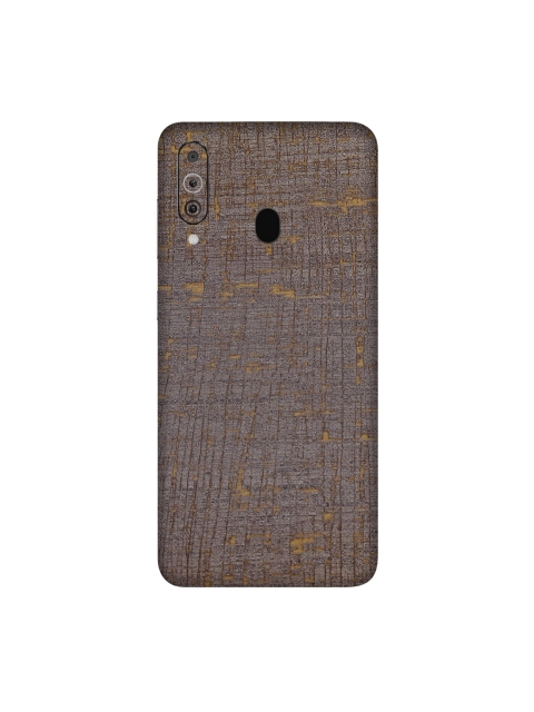 

Trendy Skins Brown & Gold-Toned Vintage Fabric Pattern Samsung Galaxy M40 Back Case