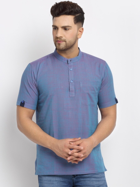 

NEUDIS Men Blue Handloom Kurta