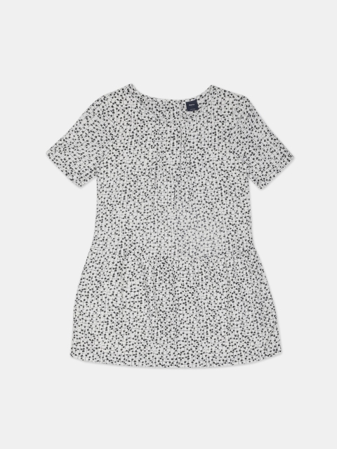 

GAP Girls White Printed Fit and Flare Dress