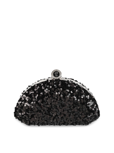 

Mochi Black Embellished Clutch
