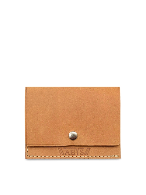 

ABYS Men Tan Solid Genuine Leather Card Holder