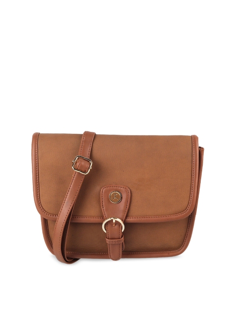 

Mochi Brown Solid Sling Bag