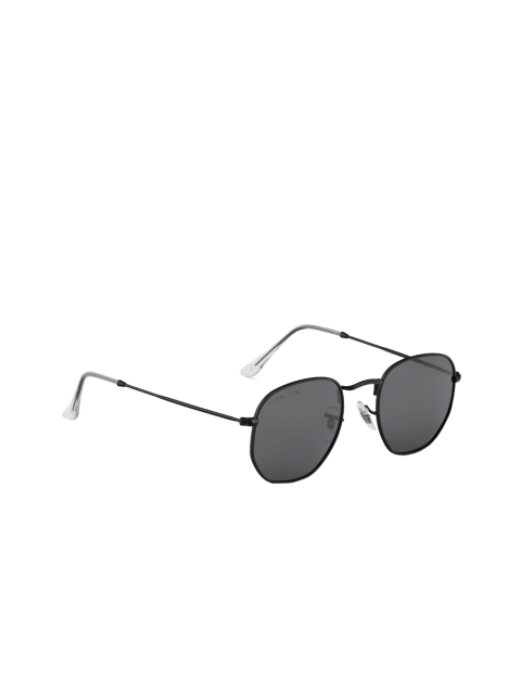 

ROYAL SON Unisex Black Lens & Black Oval Sunglasses CHI00108-C4