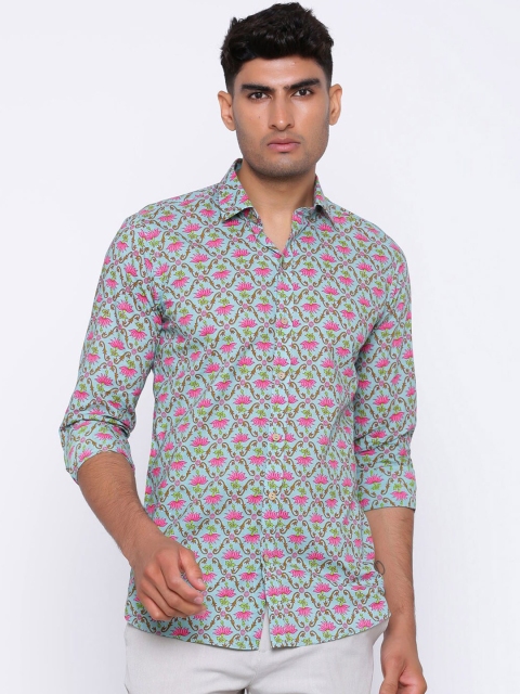 

Tistabene Men Blue Regular Fit Printed Casual Shirt