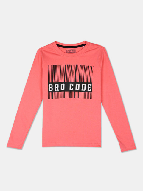 

Cherokee Boys Pink Printed Round Neck T-shirt