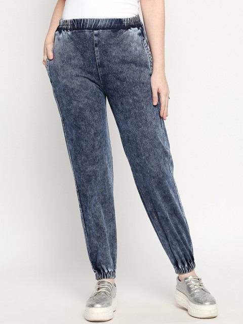

inocenCia Women Navy Blue Regular Fit Solid Joggers