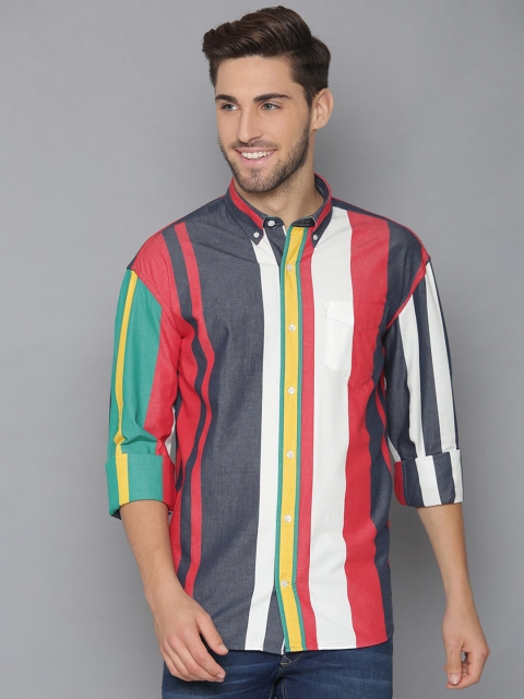 

GANT Men Blue Regular Fit Striped Casual Shirt