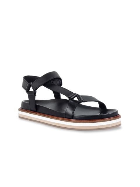 

Vanilla Moon Women Black Solid Leather Flatforms